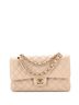 Chanel 100% Leather Tan Classic Double Flap Bag Quilted Caviar Medium One size - photo 1