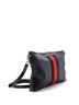 Gucci 100% Coatead Canvas Black Web Zip Flat Messenger GG Coated Canvas Medium One size - photo 3