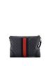 Gucci 100% Coatead Canvas Black Web Zip Flat Messenger GG Coated Canvas Medium One size - photo 4