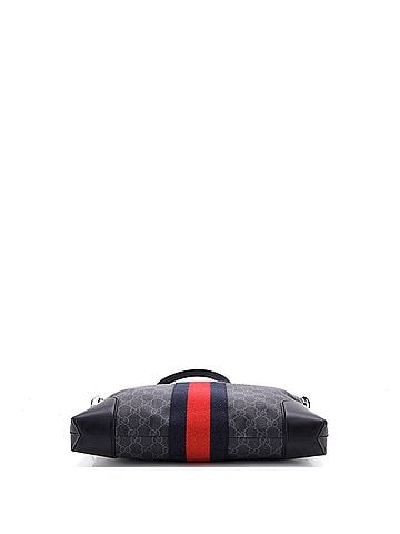 Gucci Web Zip Flat Messenger GG Coated Canvas Medium (view 2)