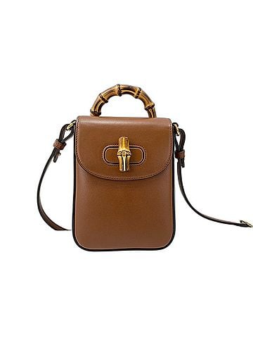Gucci Gucci Bamboo Shoulder Bag, Brown (view 1)
