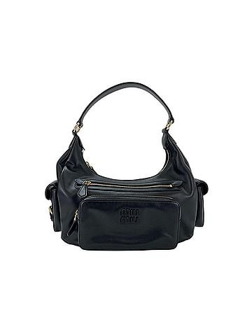 Miu Miu Miu Miu Miu Pocket Shoulder Bag, Black (view 1)