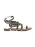 CAbi 100% Leather Silver C Abi Sandals Size 11 - photo 1
