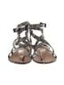 CAbi 100% Leather Silver C Abi Sandals Size 11 - photo 2