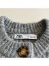 Zara Gray Cardigan Size S - photo 4