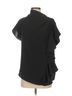 Gracia 100% Polyester Black Short Sleeve Blouse Size S - photo 1