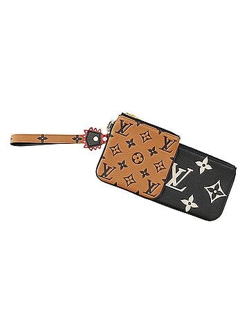 Louis Vuitton Louis Vuitton handbag pouch Monogram Empreinte Pochette Trio LV Crafty M69516 LOUIS VUITTON Black (view 1)