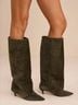 Steve Madden 100% Suede Green Boots Size 6 - photo 9