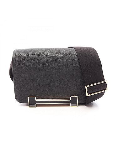 Hermès Hermes Geta Shoulder Bag Handbag Leather Chevre Women's Black (view 1)