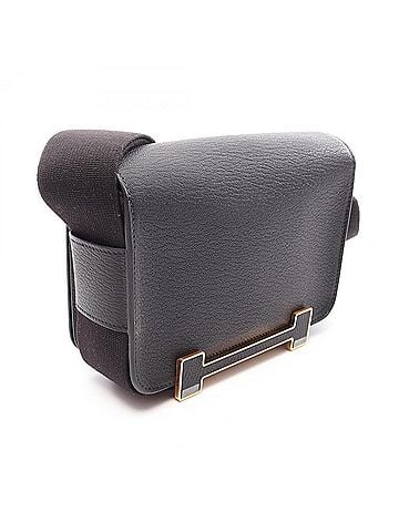 Hermès Hermes Geta Shoulder Bag Handbag Leather Chevre Women's Black (view 2)