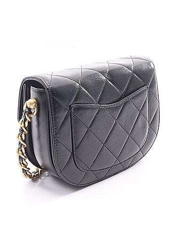 Chanel Chanel Matelassé Shoulder Bag/Handbag, Leather, Women's, Black (view 2)