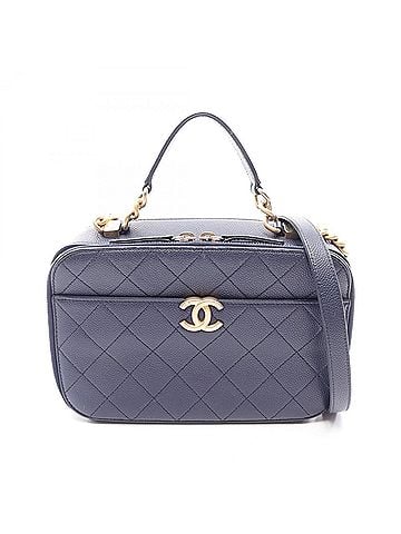 Chanel Chanel Matelassé 2-Way Shoulder Bag/Handbag, Caviar Leather (Grained Calfskin), Women's, Blue (view 1)