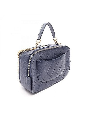 Chanel Chanel Matelassé 2-Way Shoulder Bag/Handbag, Caviar Leather (Grained Calfskin), Women's, Blue (view 2)