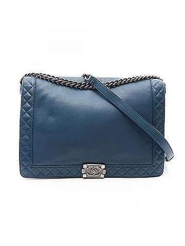 Chanel Chanel Boy Shoulder Bag/Handbag, Leather, Women's, Green (view 1)