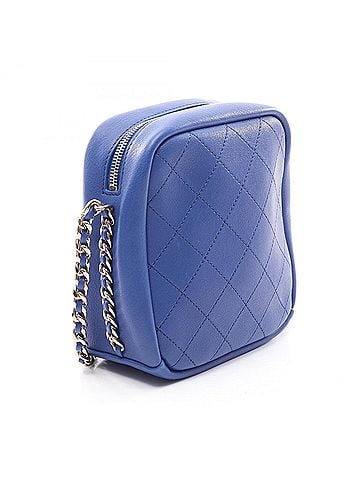 Chanel Chanel Matelassé Shoulder Bag/Handbag, Leather, Women's, Blue (view 2)
