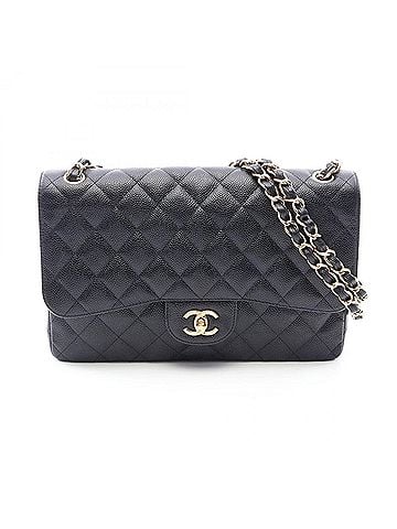 Chanel Chanel CHANEL Large Matelassé 30 Classic Double Flap Shoulder Bag Handbag Caviar Skin (Grained Calf) Women's Black (view 1)