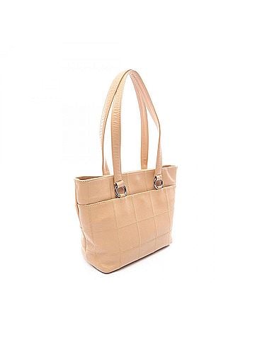 Chanel Chanel Chocolate Bar Tote Bag/Handbag, Caviar Leather (Grained Calfskin), Women's, Beige (view 2)