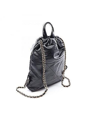 Chanel Chanel CHANEL 22 Backpack Rucksack Handbag Leather Women's Black (view 2)
