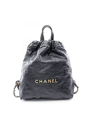 Chanel Chanel CHANEL 22 Backpack Rucksack Handbag Leather Women's Black (view 1)