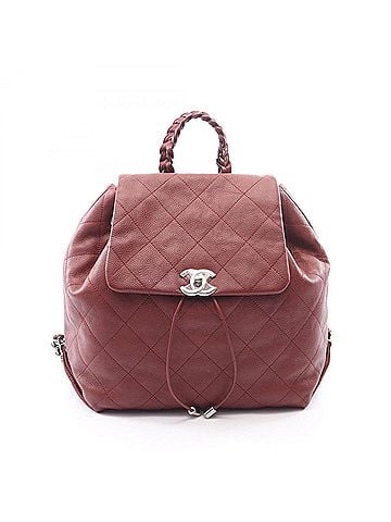 Chanel Chanel Matelassé Backpack/Handbag, Caviar Leather (Grained Calfskin), Women's, Bordeaux Color (view 1)