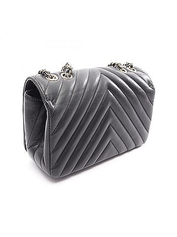 Chanel Chanel Chevron V-stitch Shoulder Bag/Handbag, Lambskin Leather, Women's, Black (view 2)