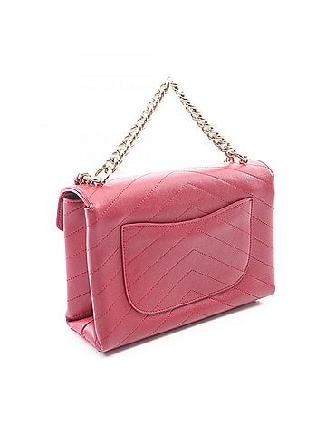 Chanel Chanel Chevron V-stitch 2-way Shoulder Bag/Handbag, Leather, Women's, Red (view 2)