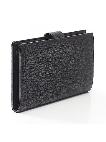 Chanel Chanel Coco Mark Bi-fold Long Wallet, Caviar Leather (Grained Calfskin), Women's, Black, A13498 (view 2)