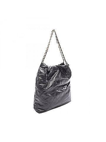 Chanel Chanel Matelassé 22 Large Shoulder Bag/Handbag, Leather, Women's, Black (AS3262) (view 2)