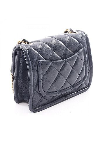 Chanel Chanel Matelassé Shoulder Bag/Handbag, Caviar Leather (Grained Calfskin), Women's, Navy (view 2)