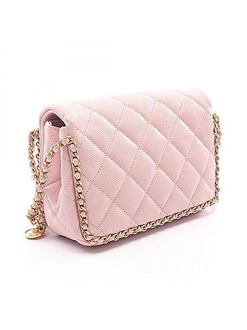 Chanel Chanel Matelassé Shoulder Bag/Handbag, Caviar Leather (Grained Calfskin), Women's, Pink (view 2)