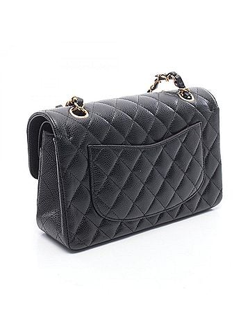 Chanel Chanel Matelassé Double Flap Shoulder Bag/Handbag, Caviar Leather (Grained Calfskin), Women's, Black, A01113 (view 2)