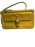 Coach Yellow Green Leather Wristlet One size - photo 1
