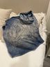 Anthropologie Floral Blue Ivory Poncho Size S - photo 4