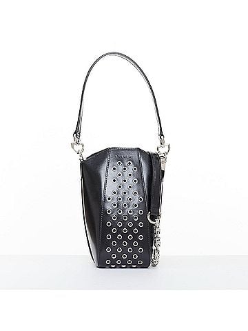 Givenchy rare GIVENCHY Runway Antigona Vertical silver eyelets black box calfskin bag (view 1)