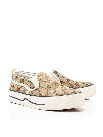 Gucci Gucci GG Canvas 1977 Tennis Slip On Sneakers - Size 7 / 37 (view 2)