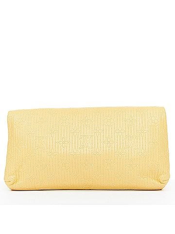 Louis Vuitton LOUIS VUITTON 2011 jaune Monogram Cuir Pochette Altair quilted leather clutch (view 2)