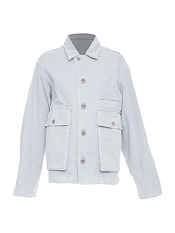 Christophe Lemaire Lemaire 2025 Blue Cotton Denim Workwear Jacket (view 1)