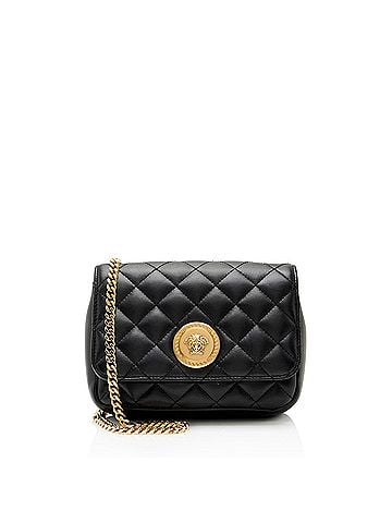 Versace Versace Quilted Leather Medusa Square Small Flap Bag (view 1)