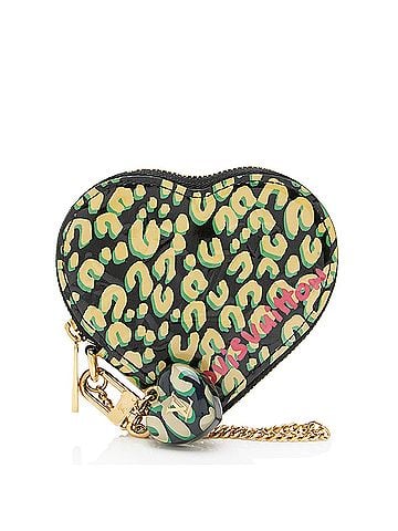 Louis Vuitton Louis Vuitton Limited Edition Stephen Sprouse Monogram Vernis Leopard Heart Coin Case (view 1)