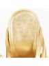 Givenchy 100% Leather Gold Givenchy 2008 Gold Leather Caged Gladiator Heels Size EU 37 1/2 - photo 8