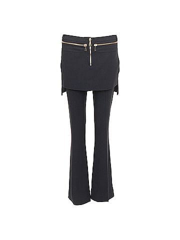 Givenchy Givenchy Black Layered Flare Trousers (view 1)
