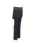 Givenchy 100% Acetate Black Givenchy Black Layered Flare Trousers Size 4 - photo 3
