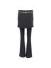 Givenchy 100% Acetate Black Givenchy Black Layered Flare Trousers Size 4 - photo 5