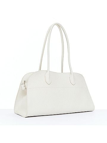 The Row The Row 2024 Margaux Shoulder 12 White Grained Leather Tote (view 1)