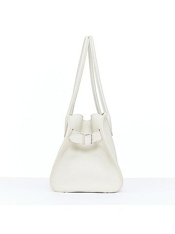 The Row The Row 2024 Margaux Shoulder 12 White Grained Leather Tote (view 2)