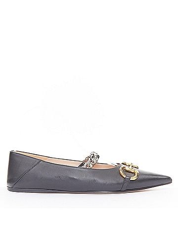 Gucci Gucci 2020 Black Leather Deva Flats (view 2)