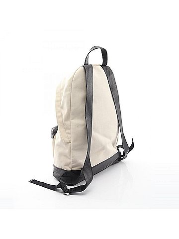 Balenciaga Balenciaga BALENCIAGA Navy Backpack Handbag Canvas Leather Men's Women's Ivory Black 392007 (view 2)