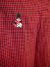 Bobbie Brooks Plaid Red Black Gold Button-Down Shirt Size 16 - photo 5