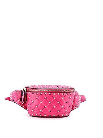 Valentino Garavani Rockstud Spike Belt Bag Quilted Leather (view 1)