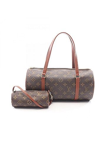 Louis Vuitton Louis Vuitton Papillon 30 Monogram (older model) handbag, coated canvas and leather, women's, brown, M51365 (view 1)